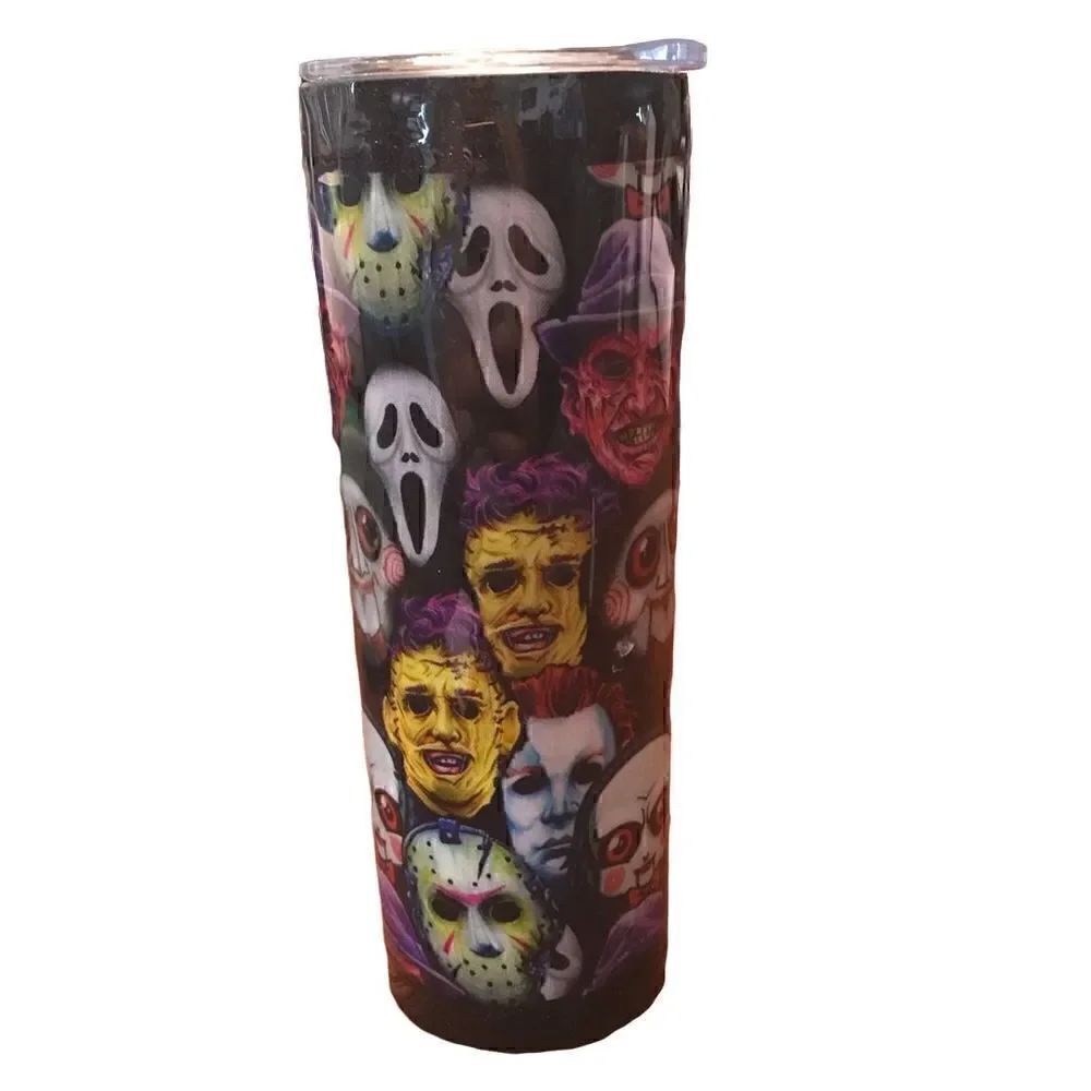 Halloween Horror Faces Stainless Steel Tumbler